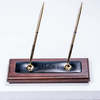 Dacasso Walnut & Leather Pen Stand AG-8404